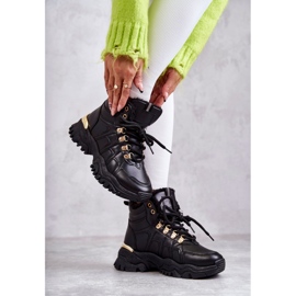 BM Women's Black Warm Boots Hareshaw HF218 3