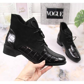 Women's lace-up, insulated black Jezzi boots 1 Women's lace-up, insulated black Jezzi boots 1