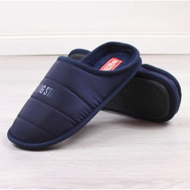 Men's navy blue insulated slippers Big Star KK174360 3