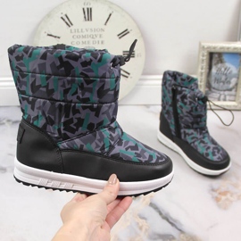 Children's snow boots with a zipper Big Star KK374238 grey 1