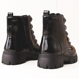 Girls' boots with decorations black 1