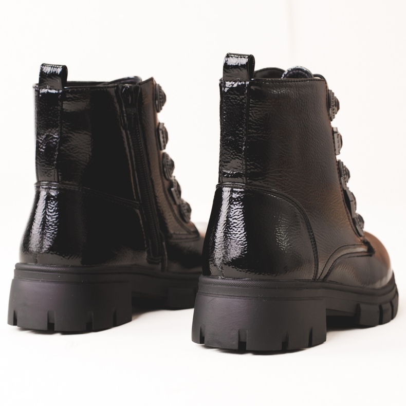 Girls' boots with decorations black 1
