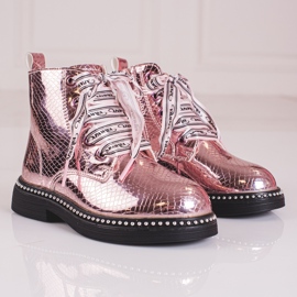 Elegant girls boots Shelovet pink 2
