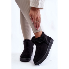 Women's Black Snow Boots Big Star KK274622 1