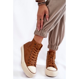 Women's High Insulated Sneakers Big Star KK274171 Brown 1