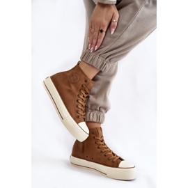 Women's High Insulated Sneakers Big Star KK274171 Brown 2