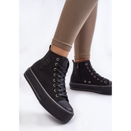 Women's High Insulated Sneakers Big Star KK274173 Black 1
