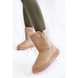 Women's High Snow Boots Big Star KK274617 Light beige 2
