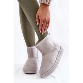 Women's Slip-on Snow Boots Big Star KK274613 Gray grey 1