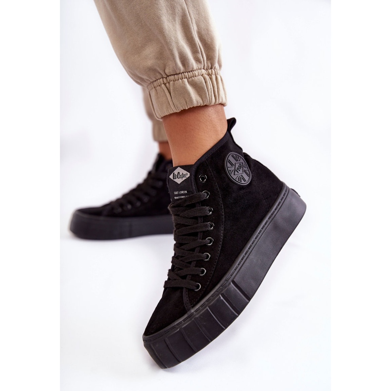 Black Lee Cooper LCJ-22-31-1432L High Sneakers 1