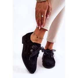Women's Suede Tied Shoes La.Fi 210014B-SU Black 1