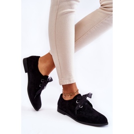 Women's Suede Tied Shoes La.Fi 210014B-SU Black 2