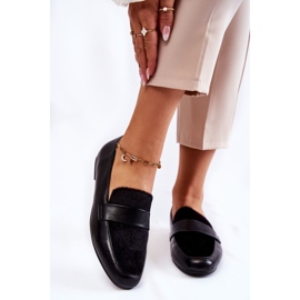 Women's Leather Loafers La.Fi 210018B-PUF Black 1 Women's Leather Loafers La.Fi 210018B-PUF Black 1