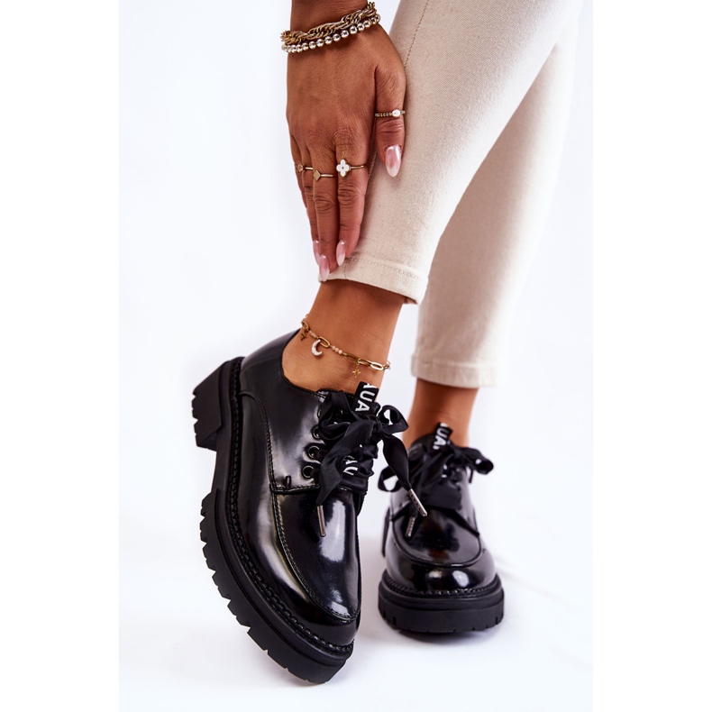 Women's Lacquered Shoes La.Fi 210004B-NL Black 1