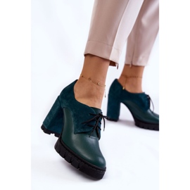 PA2 Fashionable suede and leather boots on the Green Carisa platform 1 PA2 Fashionable suede and leather boots on the Green Carisa platform 1