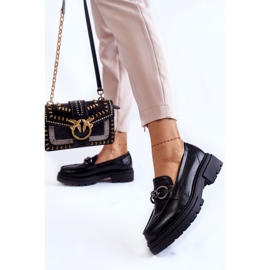 Women's Loafers Leather Loafers La.Fi Black Willows 2