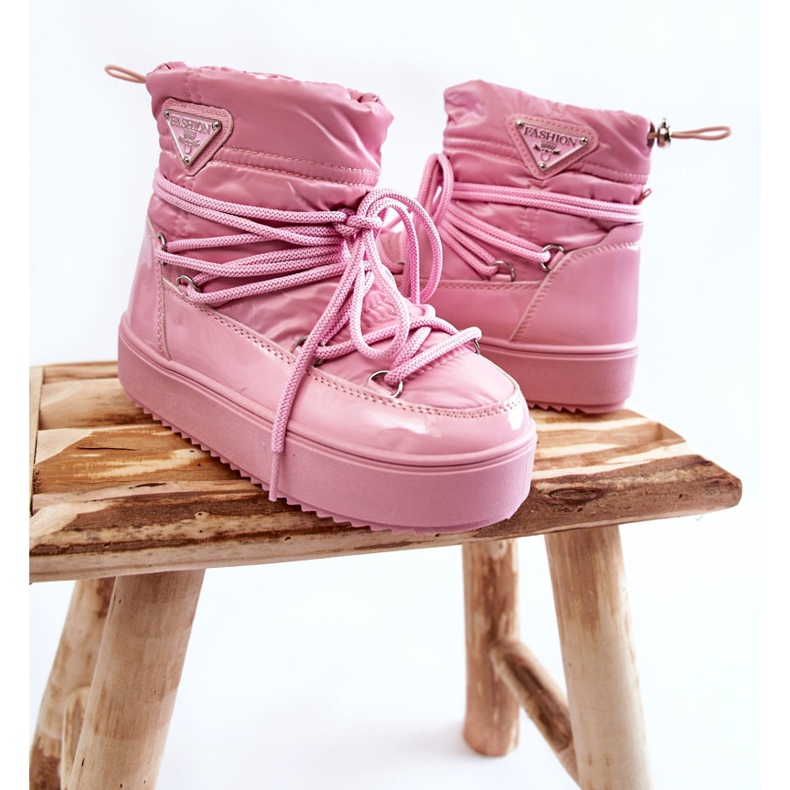 PM1 Pink Colina Warm Lace-up Children's Snow Boots 2 PM1 Pink Colina Warm Lace-up Children's Snow Boots 2