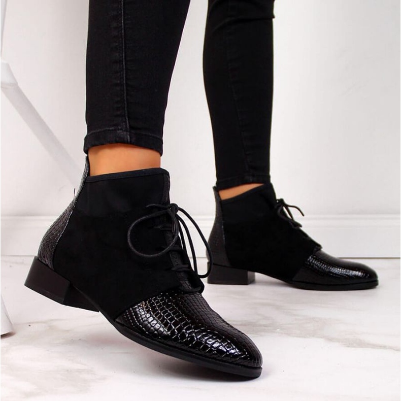 Boots insulated with snake skin Filippo W PAW267A black 2