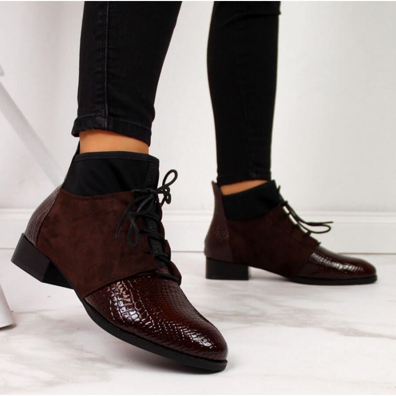 Boots insulated with snake skin Filippo W PAW267B brown 2