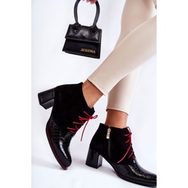 PA2 Women's Boots On Low Heel Black Ebba 2