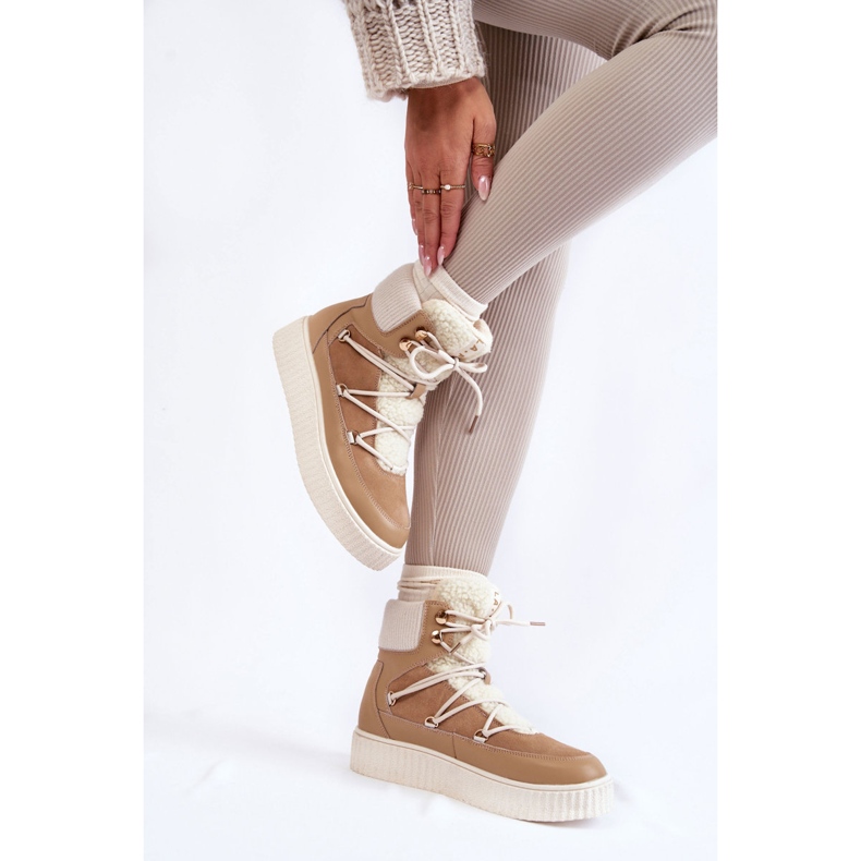 PL4 Women's Snow Boots La.Fi 280072TA-QN Beige 1
