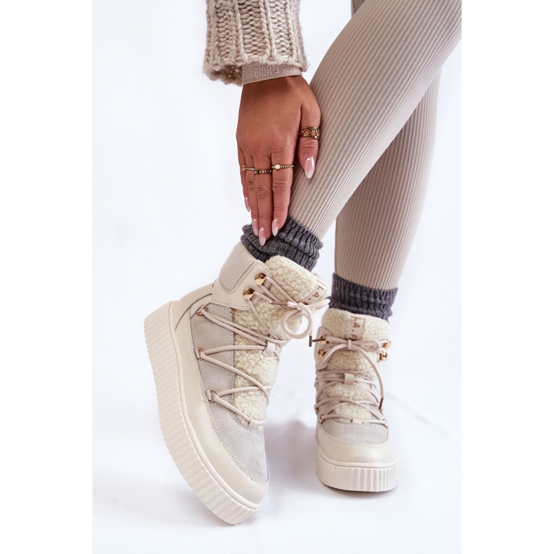 PL4 Women's Snow Boots La.Fi 280072W-QN Light beige 1