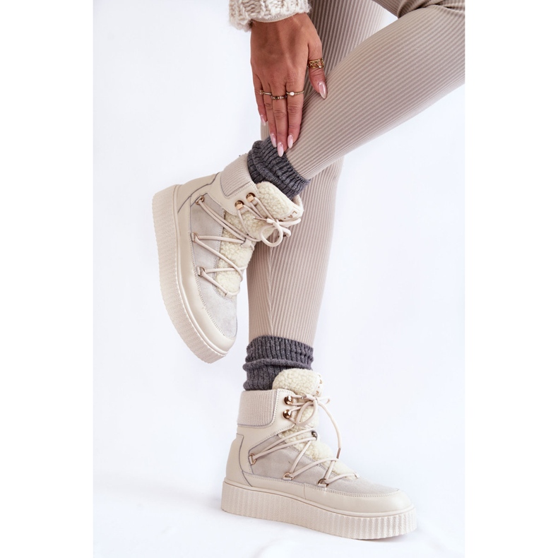 PL4 Women's Snow Boots La.Fi 280072W-QN Light beige 2