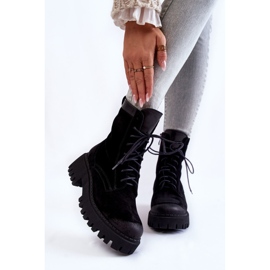 PL5 Classic Suede Black Warm Boots Caima 2