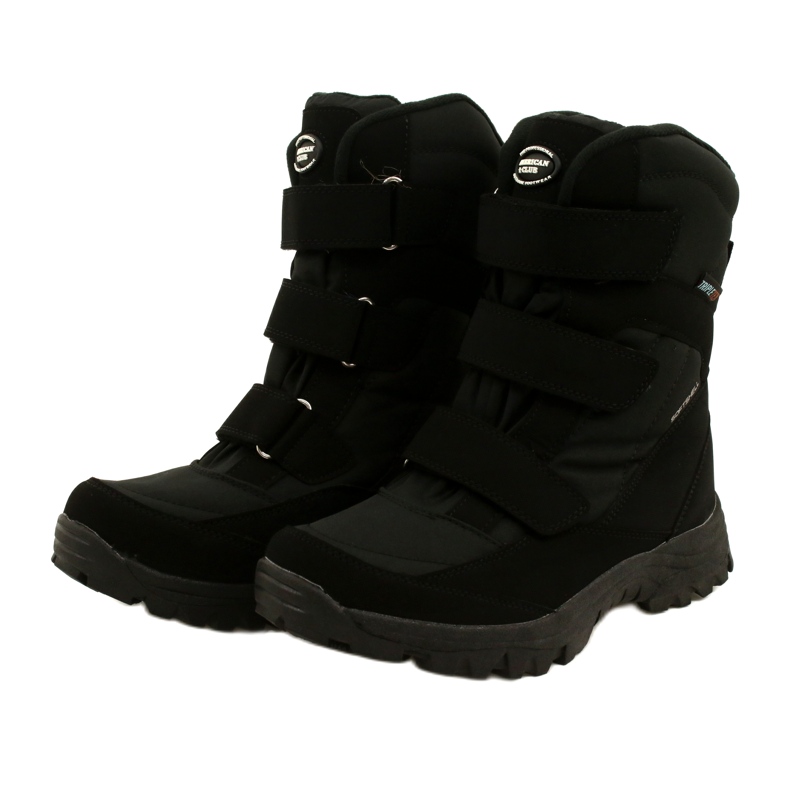 American Club Softshell Boots Warmed With Velcro SN05 / 22 Black 2
