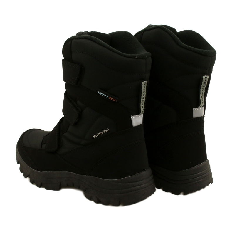 American Club Softshell Boots Warmed With Velcro SN06 / 22 Black 3