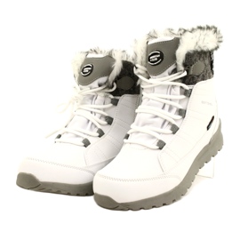Softshell snow boots with American Club SN26 / 22 membrane in white grey 3