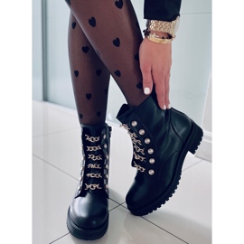 PA1 Military Prince Black Gold boots 1
