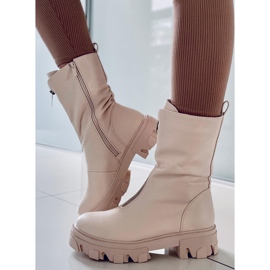 PA1 Jones Beige military boots 1