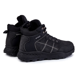 NEWS Men's Black Warm Boots Allan Black Trappers 1
