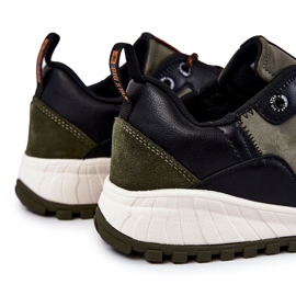 Men's Classic Sport Shoes Memory Foam Big Star KK174272 Green black 1