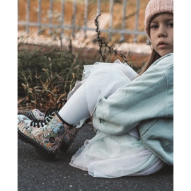 FR1 Children's Warm Boots Print Pink Dexi multicolored 2