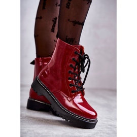 S.Barski Women's Boots Red Kognito HY56 1