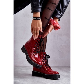 S.Barski Women's Boots Red Kognito HY56 3
