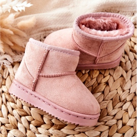 Insulated snow boots. Girls' pink boots 20213-D 2 Insulated snow boots. Girls' pink boots 20213-D 2