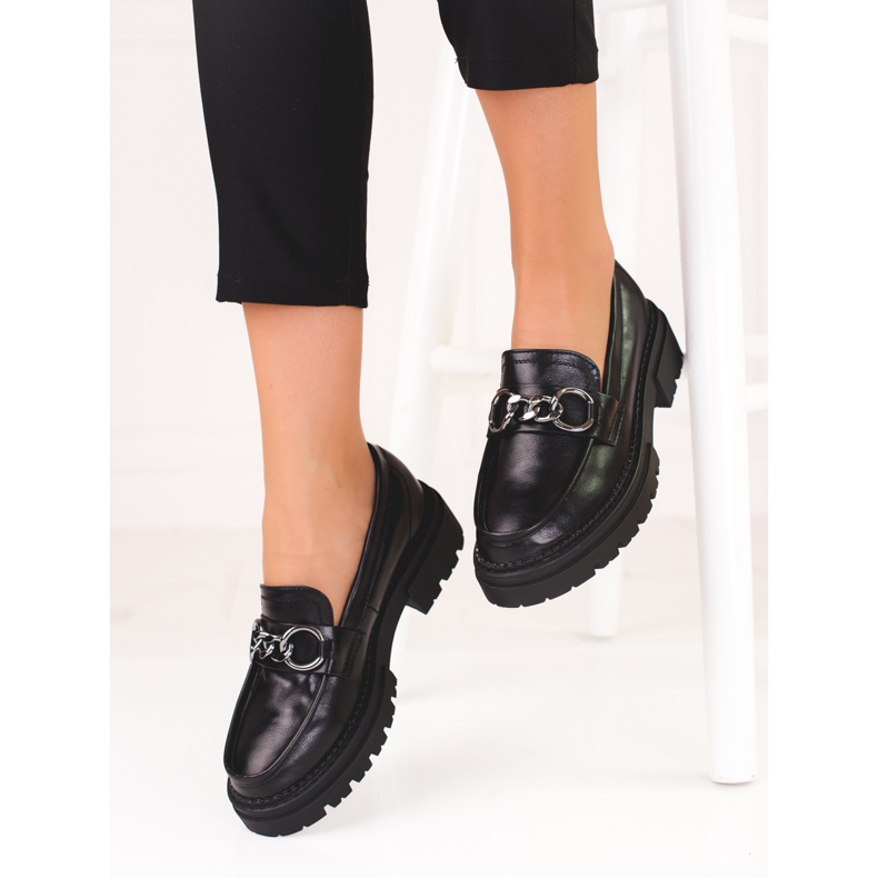 Shelovet women's loafers black 1 Shelovet women's loafers black 1