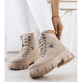 PA1 Beige women's Bisa hiking boots 1