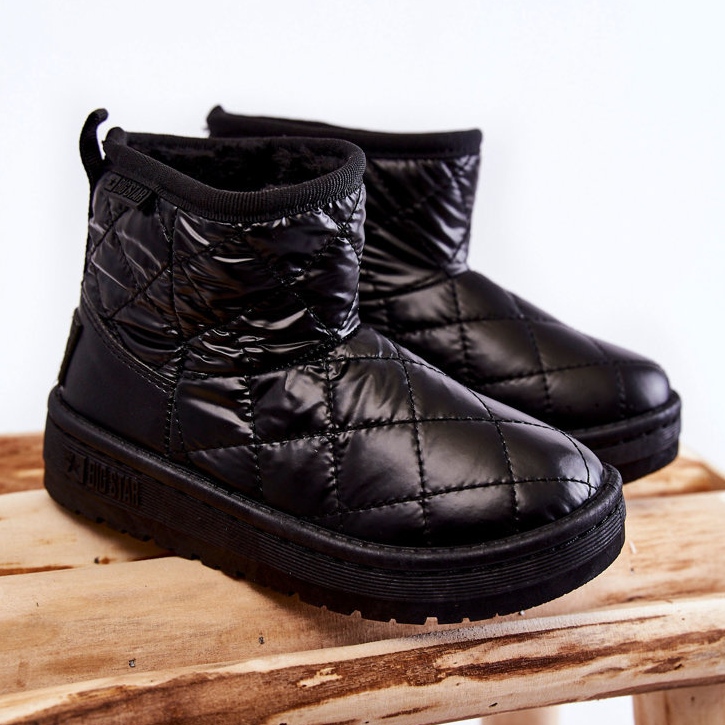 Children's Black Warm Snow Boots Big Star KK374242 1