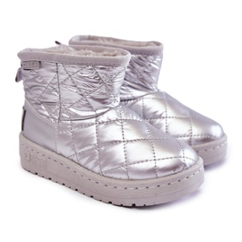 Children's Warm Snow Boots Big Star KK374241 Silver 1