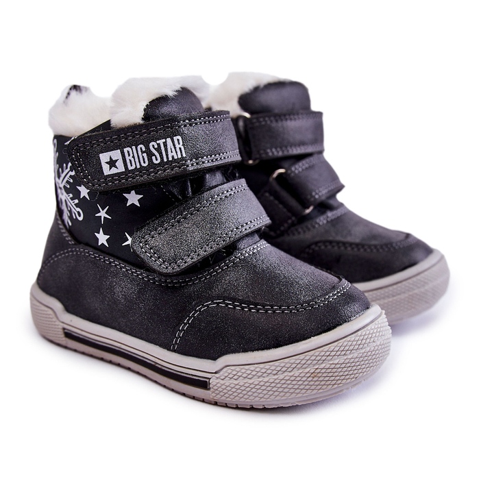 Children's Warm Boots With Velcro Big Star KK374191 Black 1 Children's Warm Boots With Velcro Big Star KK374191 Black 1