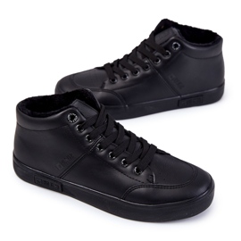 Men's Classic Leather Sneakers Big Star KK174348 Black 5