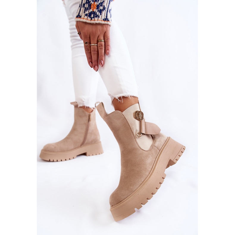 PS1 Suede Warm Boots Workers Beige Magnis 2