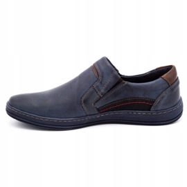 Olivier Men's moccasins leather 520 navy blue 1 Olivier Men's moccasins leather 520 navy blue 1