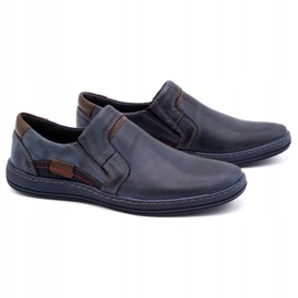 Olivier Men's moccasins leather 520 navy blue 2 Olivier Men's moccasins leather 520 navy blue 2