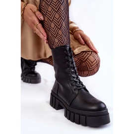 Sergio Leone Leather Warm Boots On The Black Telisa Platform 1