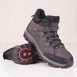 Men's high boots with protector grey 1